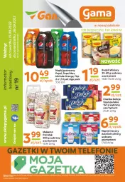Gazetka promocyjna Gama - Gazetka Gama - Gazetka - ważna od 15.09 do 15.09.2023 - strona 12 - produkty: Piec, Makaron, Ciastka, Ser, 7up, Pepsi max, Telefon, Winiary, Mirinda, Actimel, Pepsi, Napój gazowany, Napój mleczny, Delicje, Napój, Budyń