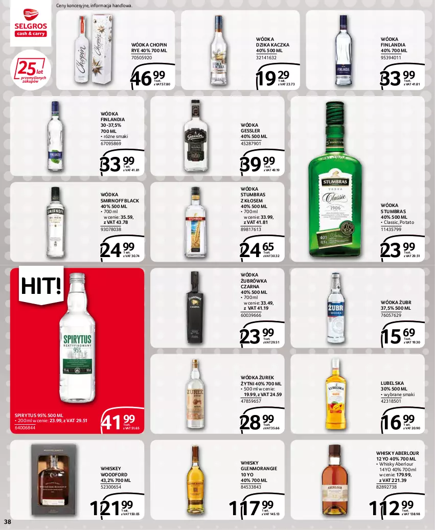 Gazetka promocyjna Selgros - Extra Oferta - ważna 01.04 do 30.04.2022 - strona 38 - produkty: Finlandia, Kaczka, Lack, Whiskey, Whisky, Wódka