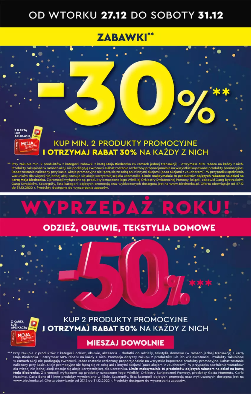 Gazetka promocyjna Biedronka - Gazetka - Biedronka.pl - ważna 29.12.2022 do 04.01.2023 - strona 55 - produkty: Gatta, Moments, Obuwie, Por, Rama, Tran