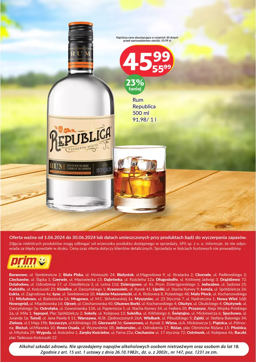Gazetka promocyjna Prim Market - ważna 03.06 do 30.06.2024 - strona 8 - produkty: Rum, Tera