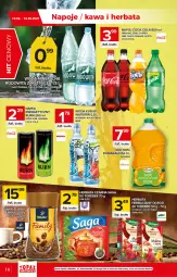 Gazetka promocyjna Topaz - Gazetka - Gazetka - ważna od 16.06 do 16.06.2021 - strona 18 - produkty: Tchibo, Sok, Saga, Kawa, Coca-Cola, Herbata czarna, Fanta, Sprite, Herbata, Napój, Ogród, Herbapol, K2, Fa