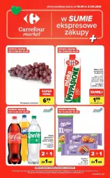 Gazetka promocyjna Carrefour - Gazetka Market w SUMIE ekspresowe zakupy - Gazetka - ważna od 21.09 do 21.09.2026 - strona 1 - produkty: Ciastka, Cif, Coca-Cola, Mlekovita, Dada, Napój gazowany, Fanta, Sprite, Napój, Milka, Mleko, Fa