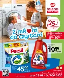 Gazetka promocyjna Selgros - Katalog Sprzątanie - Gazetka - ważna od 07.09 do 07.09.2022 - strona 1 - produkty: Persil, Tran, Woolite, LG, Fa