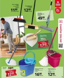 Gazetka promocyjna Selgros - Katalog Sprzątanie - Gazetka - ważna od 07.09 do 07.09.2022 - strona 9 - produkty: Mop, Kije, Wiadro, Wiadro z wyciskaczem, Miotła