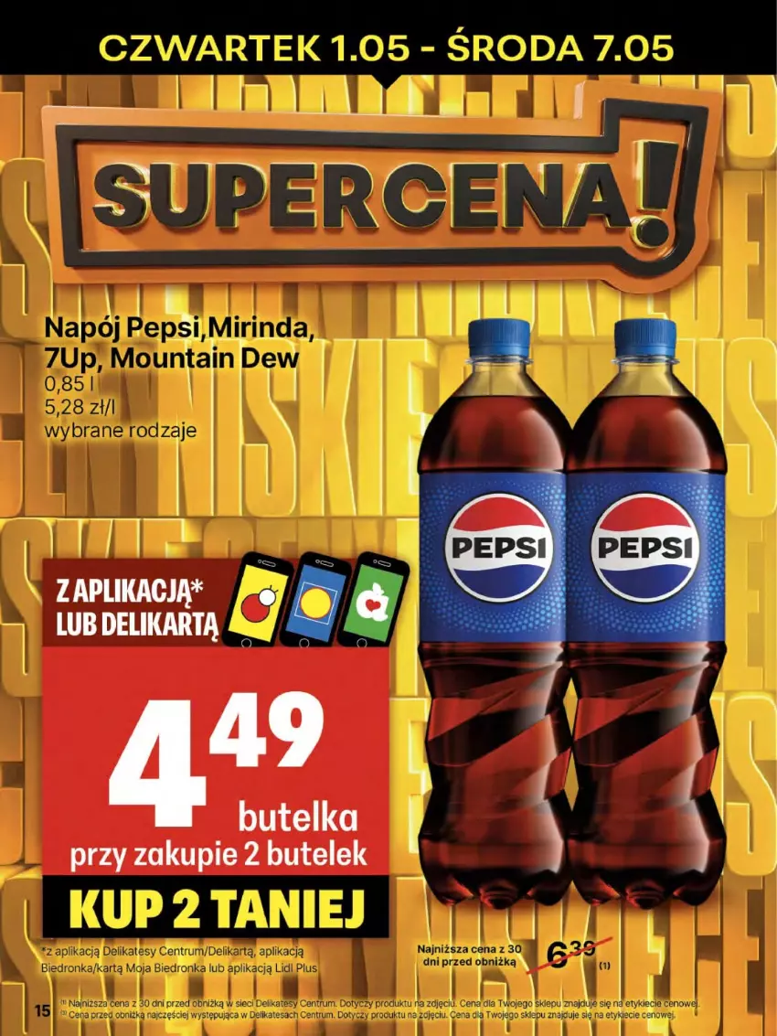 Gazetka promocyjna Delikatesy Centrum - Franczyza DC18 Czwartek - ważna 01.05 do 07.05.2025 - strona 15