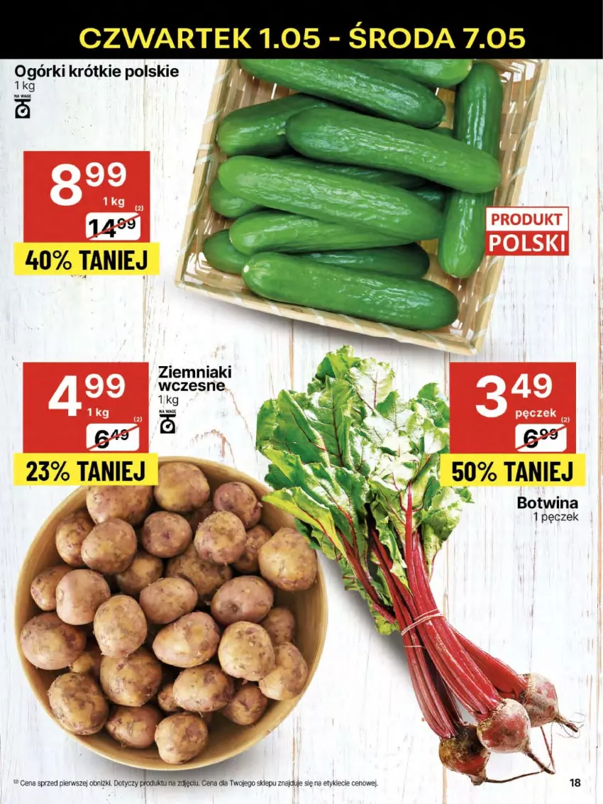 Gazetka promocyjna Delikatesy Centrum - Franczyza DC18 Czwartek - ważna 01.05 do 07.05.2025 - strona 18 - produkty: Ziemniaki