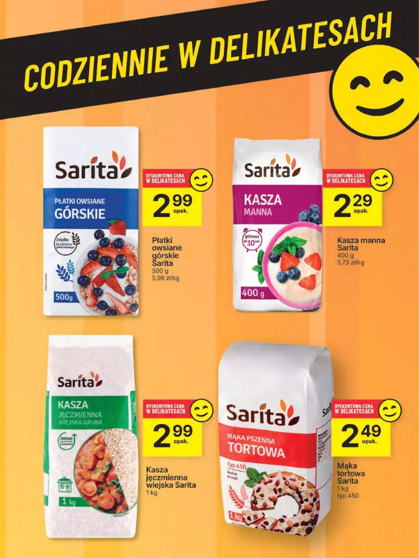 Gazetka promocyjna Delikatesy Centrum - Franczyza DC18 Czwartek - ważna 01.05 do 07.05.2025 - strona 54 - produkty: Kasza, Kasza jęczmienna, Sarita