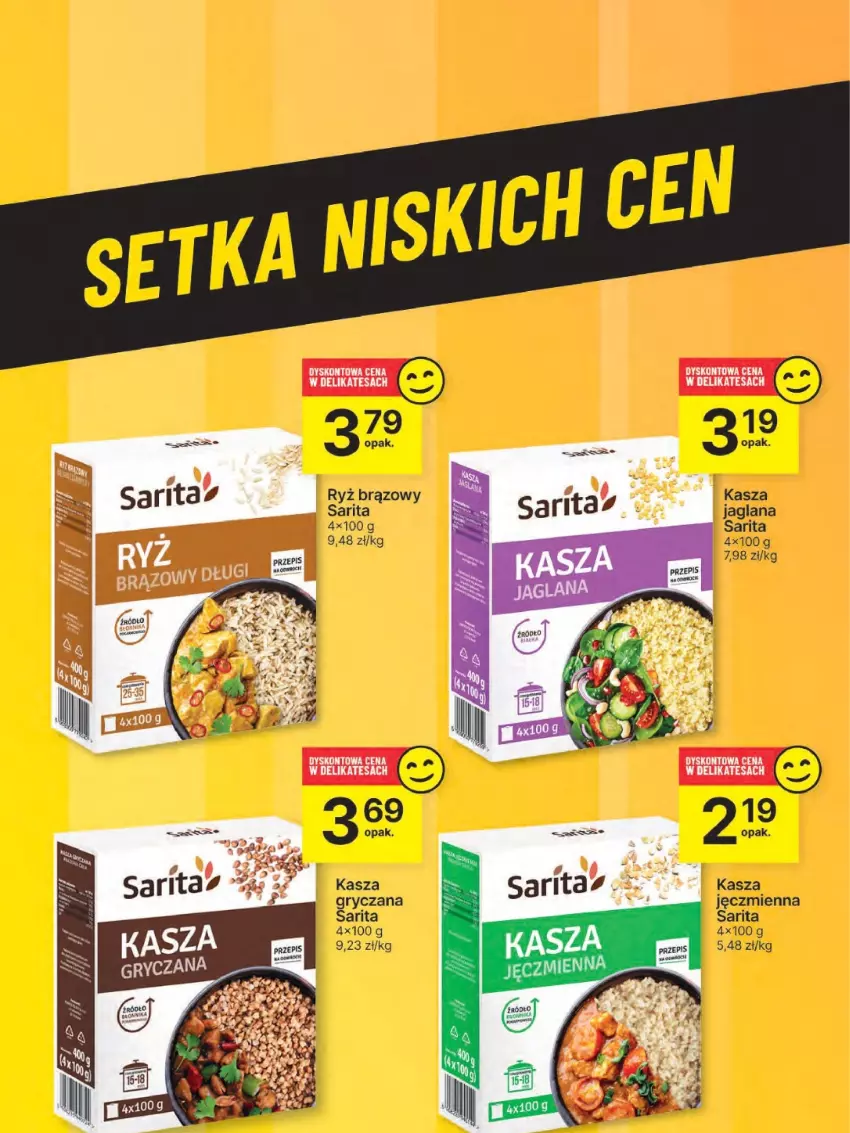 Gazetka promocyjna Delikatesy Centrum - Franczyza DC18 Czwartek - ważna 01.05 do 07.05.2025 - strona 55 - produkty: Kasza, Kasza jaglana, Kasza jęczmienna, LANA, Ryż, Sarita