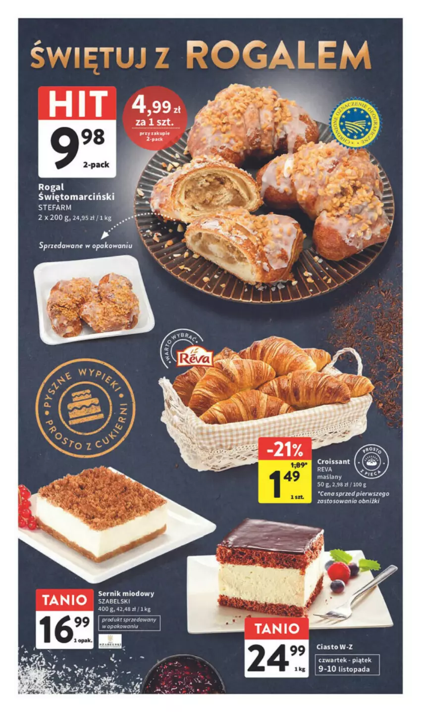 Gazetka promocyjna Intermarche - ważna 09.11 do 15.11.2023 - strona 34 - produkty: Croissant, Fa, Rogal, Ser, Top