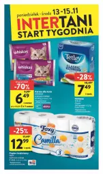 Gazetka promocyjna Intermarche - Gazetka - ważna od 15.11 do 15.11.2023 - strona 37 - produkty: Papier, Whiskas, Papier toaletowy, Tetley, Herbata