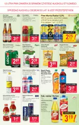 Gazetka promocyjna Stokrotka - Supermarket - Gazetka - ważna od 11.08 do 11.08.2021 - strona 13 - produkty: Piwa, Piwo, Cheetos, Sok, Gra, 7up, Napój energetyczny, Kasztelan, Chipsy, Mirinda, Chrupki, Warka, Pepsi, Fortuna, Tiger, Schweppes, Radler, Woda, Napój, Nektar, Lech Premium, Hortex