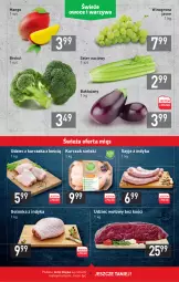 Gazetka promocyjna Stokrotka - Supermarket - Gazetka - ważna od 11.08 do 11.08.2021 - strona 5 - produkty: Kurczak, Golonka z indyka, Winogrona, Udziec wołowy, Seler naciowy, Wino, Mango