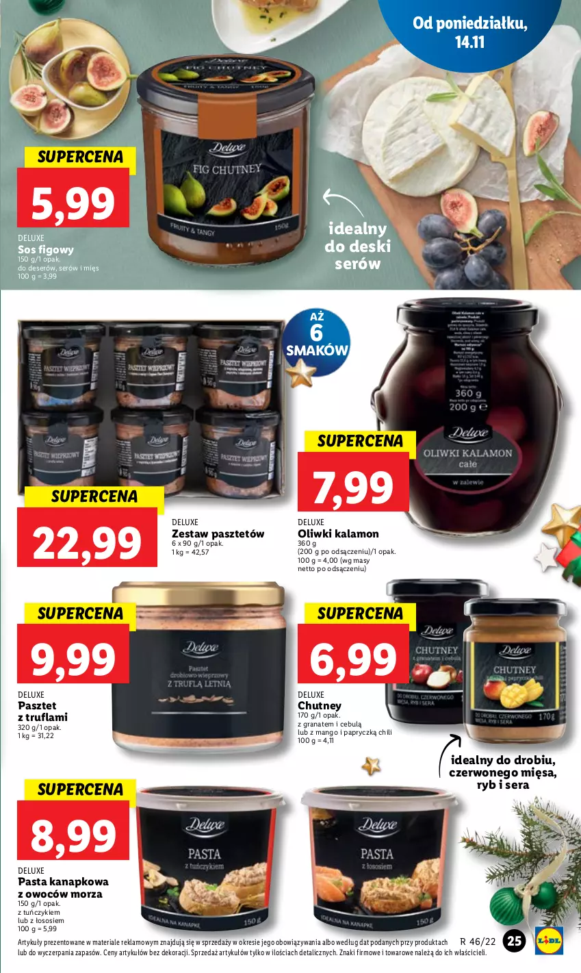 Gazetka promocyjna Lidl - GAZETKA - ważna 14.11 do 16.11.2022 - strona 35 - produkty: Deser, Gra, Granat, Mango, Oliwki, Pasztet, Ser, Sos, Tuńczyk