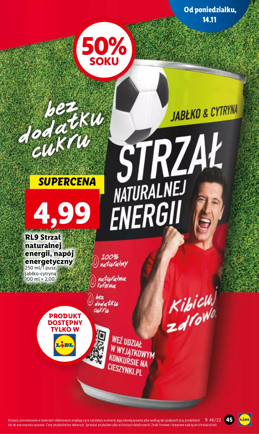 Gazetka promocyjna Lidl - GAZETKA - ważna 14.11 do 16.11.2022 - strona 55 - produkty: Napój, Napój energetyczny, Sok