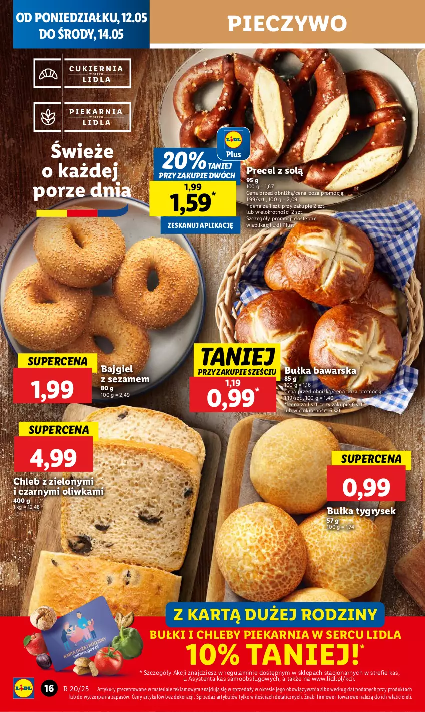 Gazetka promocyjna Lidl - GAZETKA - ważna 12.05 do 14.05.2025 - strona 20 - produkty: Bułka, Chleb, Gry, Piec, Pieczywo, Por, Ser, Sezam
