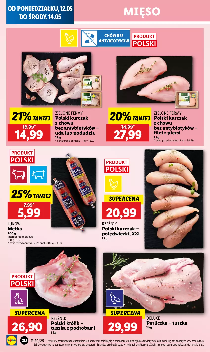 Gazetka promocyjna Lidl - GAZETKA - ważna 12.05 do 14.05.2025 - strona 26 - produkty: Królik, Kurczak, Mięso, Perliczka, Tusz