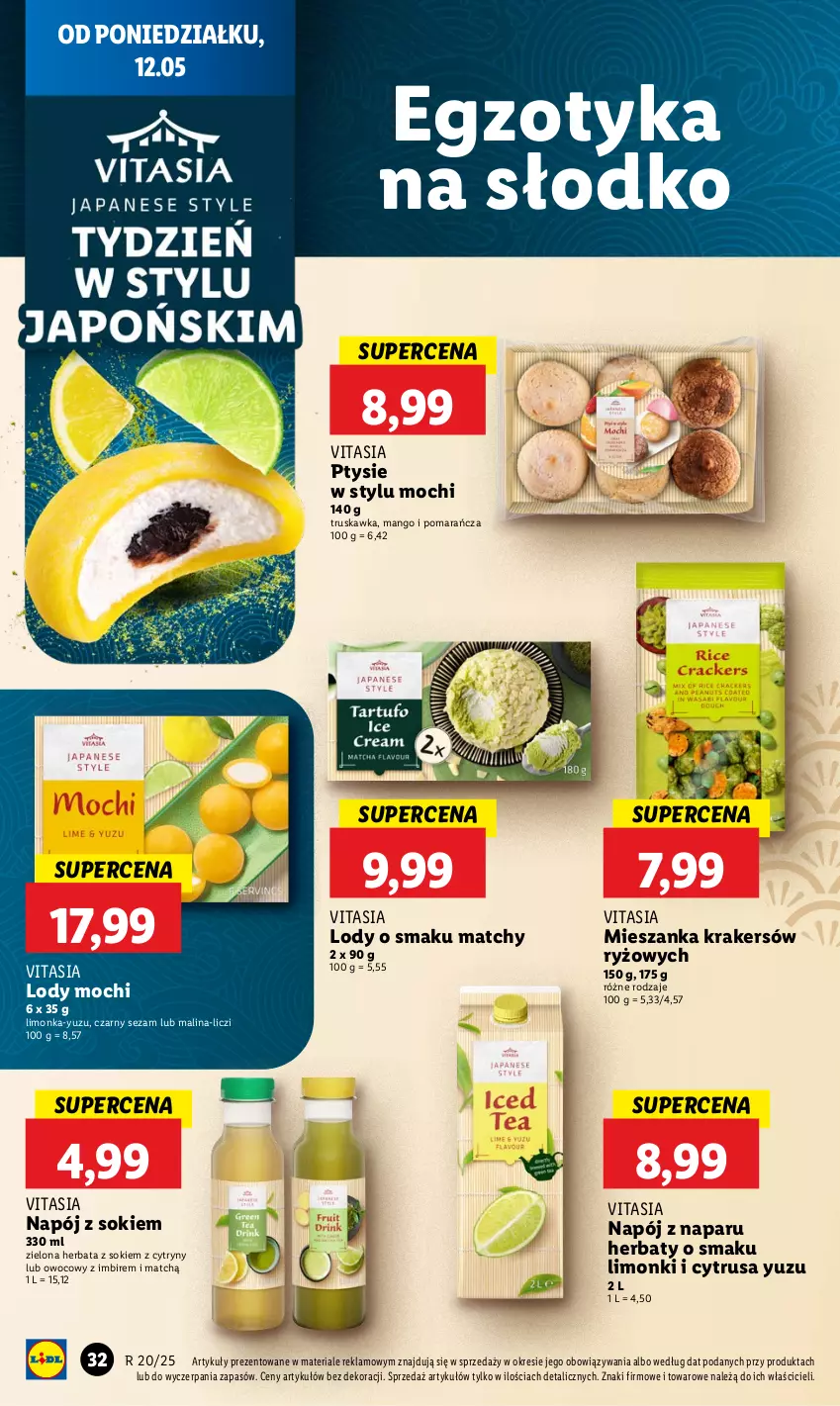 Gazetka promocyjna Lidl - GAZETKA - ważna 12.05 do 14.05.2025 - strona 38 - produkty: Cytryny, Herbata, Imbir, Liczi, Limonka, Lody, Mango, Napój, Ryż, Sezam, Sok