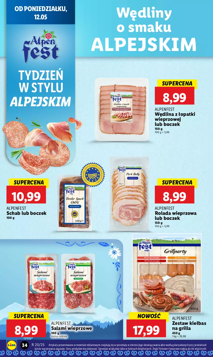 Gazetka promocyjna Lidl - GAZETKA - ważna 12.05 do 14.05.2025 - strona 42 - produkty: Boczek, Grill, Rolada, Salami, Wędlina