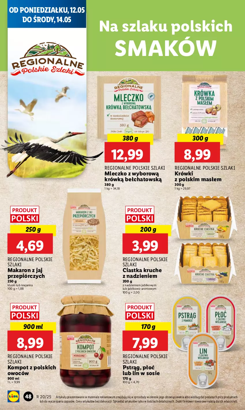 Gazetka promocyjna Lidl - GAZETKA - ważna 12.05 do 14.05.2025 - strona 58 - produkty: Ciastka, Makaron, Mleczko, Pstrąg, Sos