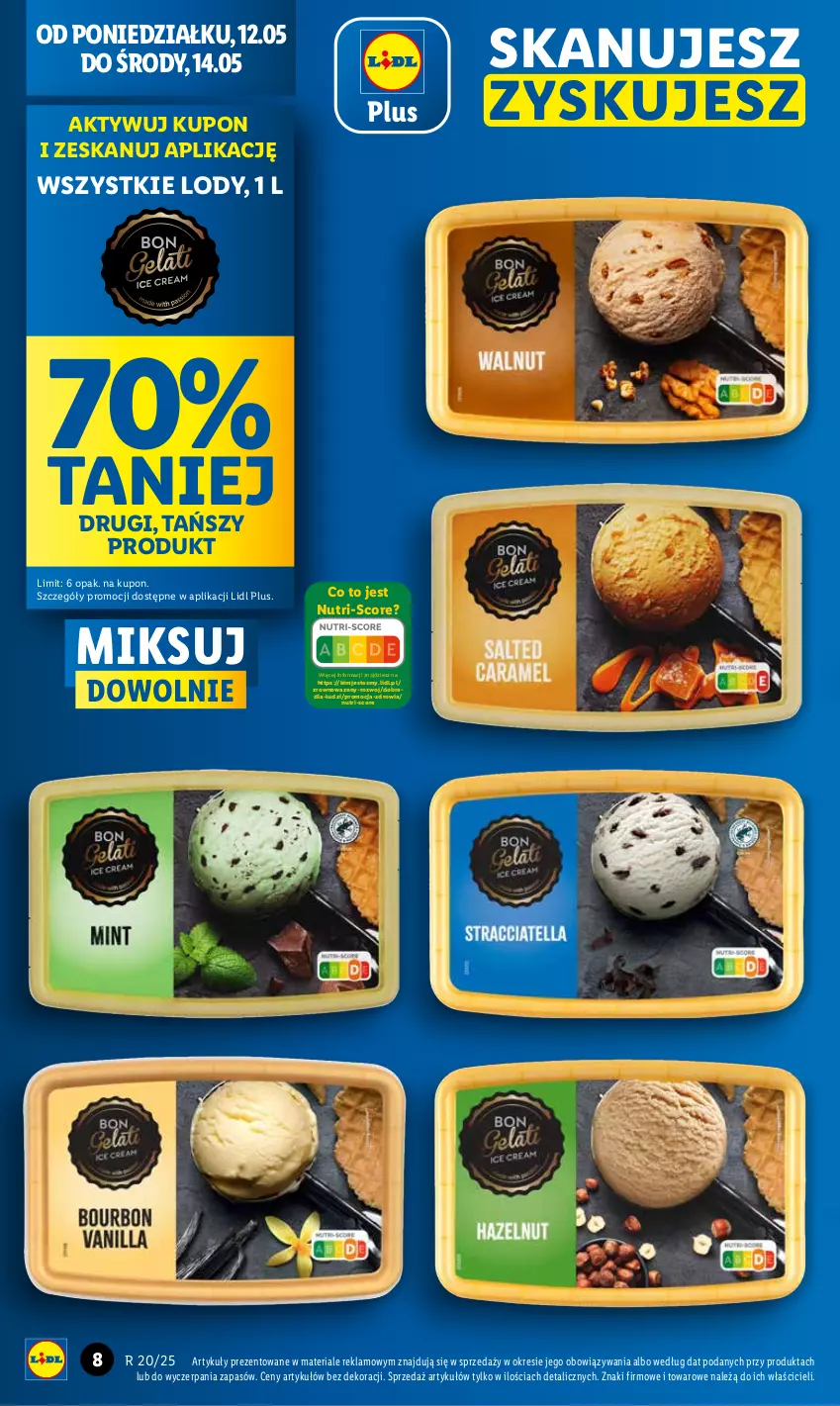 Gazetka promocyjna Lidl - GAZETKA - ważna 12.05 do 14.05.2025 - strona 8 - produkty: Lody, Wazon
