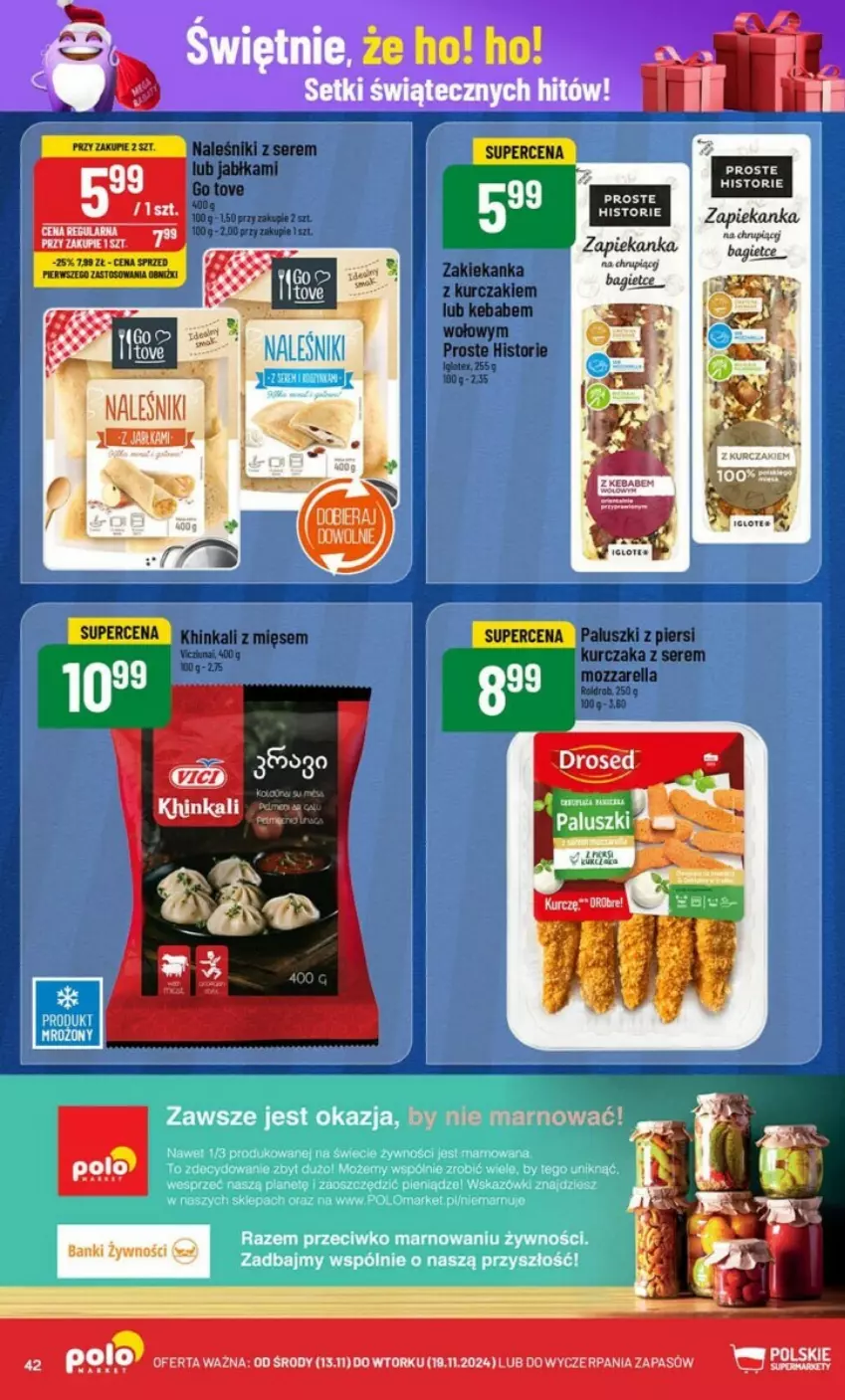 Gazetka promocyjna PoloMarket - ważna 13.11 do 19.11.2024 - strona 37 - produkty: Jabłka, Kebab, Kurczak, Mozzarella, Naleśniki, Ser