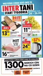 Gazetka promocyjna Intermarche - Gazetka promocyjna - Gazetka - ważna od 26.03 do 26.03.2025 - strona 36 - produkty: Polędwica, Czajnik elektryczny, Czajnik, Duda, Schab wieprzowy, Wino, Olej