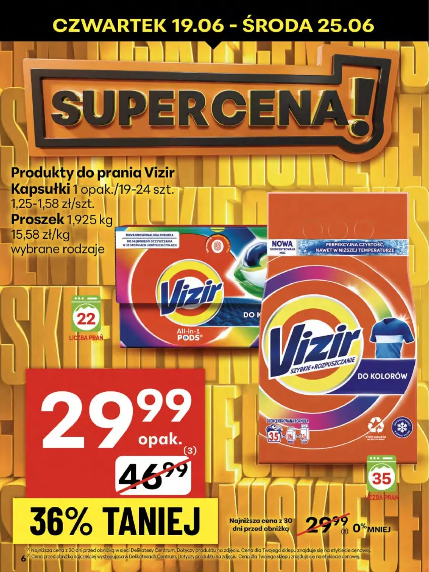 Gazetka promocyjna Delikatesy Centrum - Franczyza DC25 Czwartek - ważna 19.06 do 25.06.2025 - strona 6 - produkty: Vizir