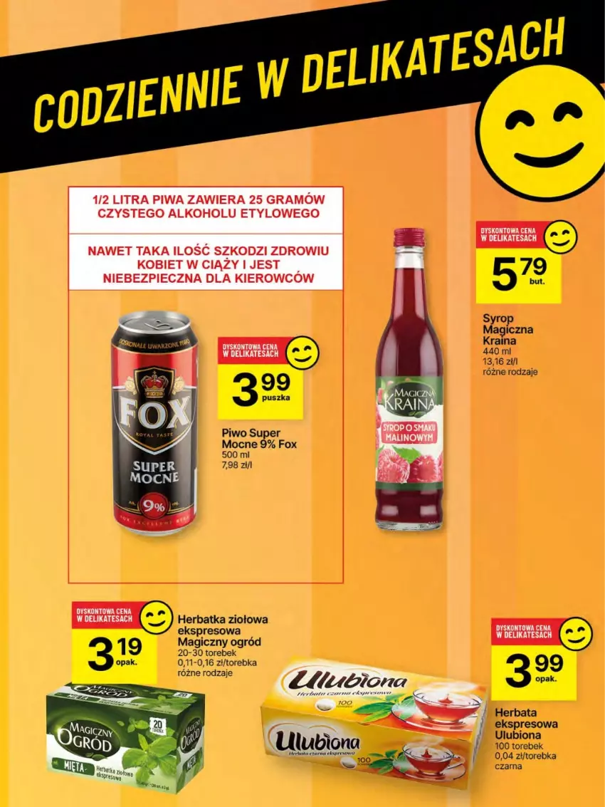 Gazetka promocyjna Delikatesy Centrum - Franczyza DC25 Czwartek - ważna 19.06 do 25.06.2025 - strona 63 - produkty: Herbata, Ogród, Piwo, Syrop, Torebka