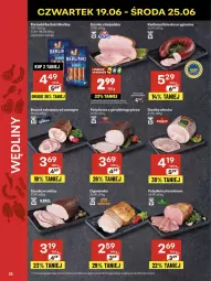 Gazetka promocyjna Delikatesy Centrum - Franczyza DC25 Czwartek - Gazetka - ważna od 25.06 do 25.06.2025 - strona 25 - produkty: Piec, Polędwica, Sos, Koc, Gin, Gra, Parówki, Szynka, Morliny, Boczek, Kiełbasa, Berlinki, Ogonówka