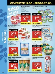 Gazetka promocyjna Delikatesy Centrum - Franczyza DC25 Czwartek - Gazetka - ważna od 25.06 do 25.06.2025 - strona 29 - produkty: Serek wiejski, Jogurt naturalny, Ser, Maślanka, Twaróg, Piątnica, Zott, Jogurt, Twaróg delikatny, Sałat, Serek, Hochland, Grill, Napój, Almette, Mleko