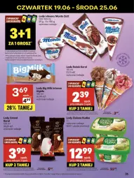 Gazetka promocyjna Delikatesy Centrum - Franczyza DC25 Czwartek - Gazetka - ważna od 25.06 do 25.06.2025 - strona 36 - produkty: Ser, Rum, Koc, Gra, Zott, Big Milk, Lody, Algida, Zielona Budka, Deser, Orka, Monte, LG