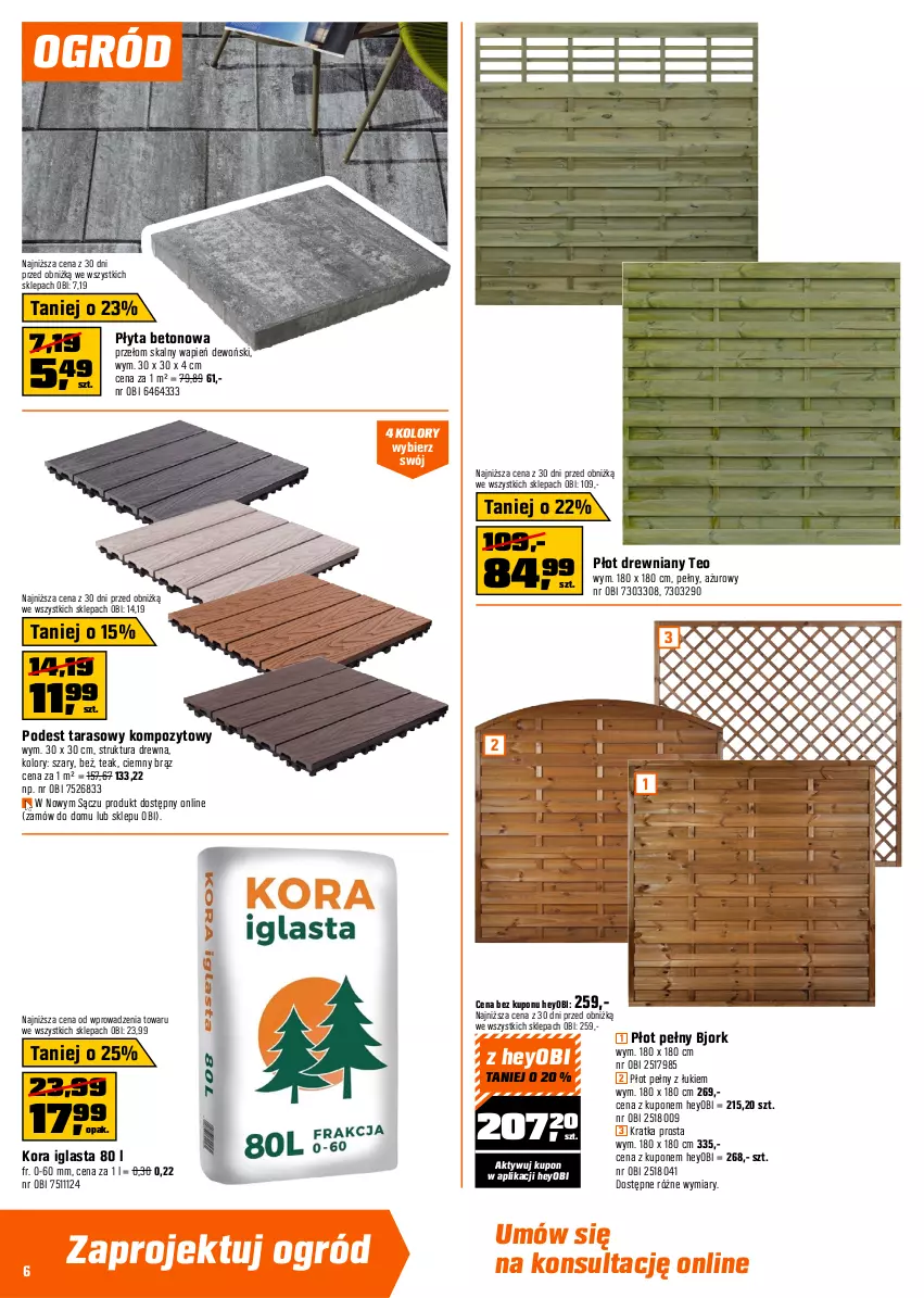 Gazetka promocyjna Obi - Gazetka OBI - ważna 25.03 do 06.04.2026 - strona 6 - produkty: Ogród, Płyta
