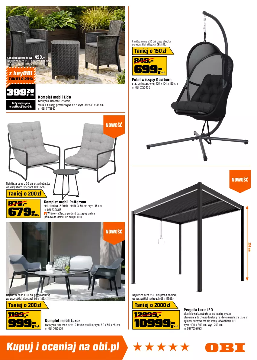Gazetka promocyjna Obi - Gazetka OBI - ważna 25.03 do 06.04.2026 - strona 7 - produkty: Fa, Fotel, Sofa, Stolik