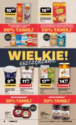 Gazetka promocyjna Netto - Od Czwartku - Gazetka - ważna od 10.01 do 10.01.2026 - strona 8 - produkty: Pistacje, Corn flakes, Ser, Orzeszki, Bell, Chipsy, Płatki owsiane, Lack, Konfitura, Miód, Danio, Orzeszki ziemne, Lay’s, Helio, Nestlé, Fa