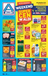 Gazetka promocyjna Aldi - Oferta weekendowa - Gazetka - ważna od 15.11 do 15.11.2025 - strona 1 - produkty: Kurczak, Parówki sokoliki, Kujawski, Sok, Ser, Gin, Gra, Sokołów, Jaja, Parówki, Kawa mielona, Kawa, Kaki, Konfitura, Serek, Płyn do płukania, Hochland, POLMLEK, Jacobs, Masło, Olej, Almette, Lenor, Oliwa