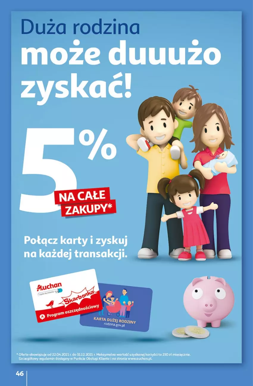 Gazetka promocyjna Auchan - Rysuje się kolorowy powrót do szkoły Hipermarkety - ważna 05.08 do 11.08.2021 - strona 46 - produkty: Tran