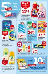 Gazetka promocyjna Auchan - Rysuje się kolorowy powrót do szkoły Hipermarkety - Gazetka - ważna od 11.08 do 11.08.2021 - strona 44 - produkty: Płyn do prania, Do mycia naczyń, Finish, Zawieszki, Balsam do mycia naczyń, Bref, Air Wick, Tablet, Proszek do prania, Vizir, Woolite, Odświeżacz powietrza, Zmywarki, Telewizor, Ariel