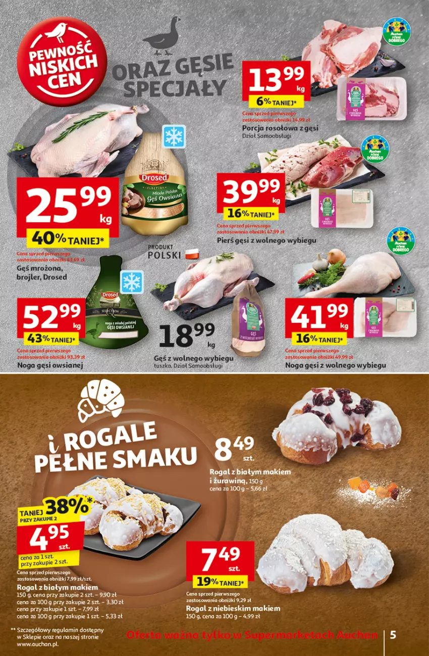 Gazetka promocyjna Auchan - Pewność Niskich Cen Supermarket - ważna 07.11 do 13.11.2024 - strona 7 - produkty: Por, Rogal