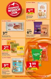 Gazetka promocyjna Auchan - Pewność Niskich Cen Supermarket - Gazetka - ważna od 13.11 do 13.11.2024 - strona 11 - produkty: Ser, Orzeszki, Chrupki, Wafle, Rodzynki, Deser, Biszkopty, Wafle tortowe
