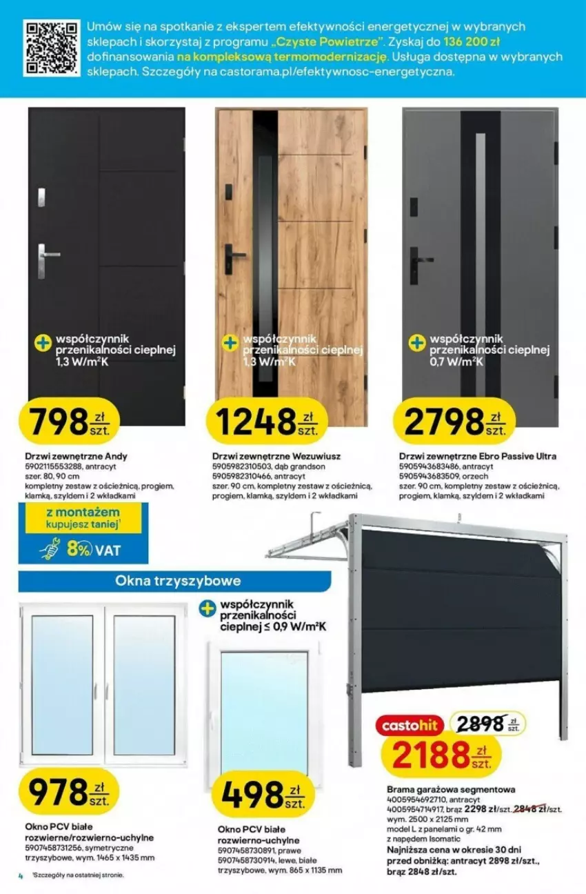 Gazetka promocyjna Castorama - ważna 28.08 do 10.09.2024 - strona 11 - produkty: Drzwi, Drzwi zewnętrzne, Garaż, Gra, Okno, Rama, Somat