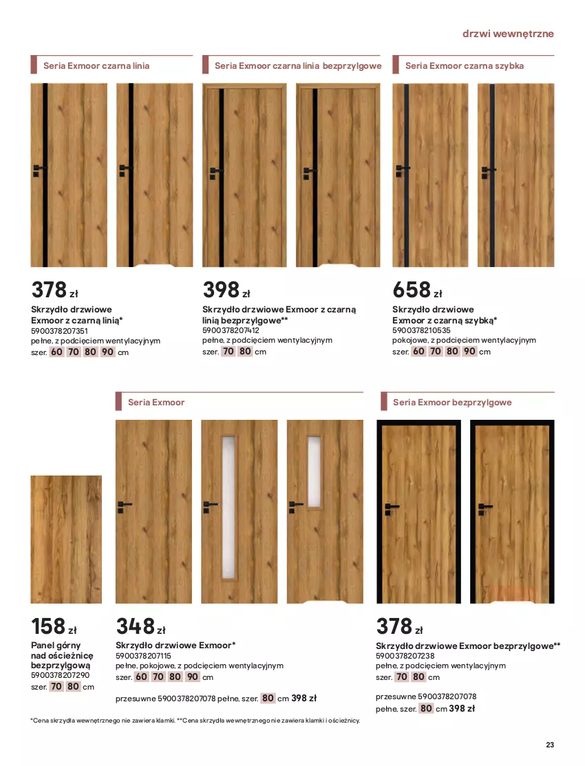 Gazetka promocyjna Castorama - Przewodnik drzwi, podłogi i gresy - ważna 01.10 do 31.12.2021 - strona 23 - produkty: Drzwi, Gra, Gres, Klamka, LG, Por, Ser, Skrzydło drzwiowe