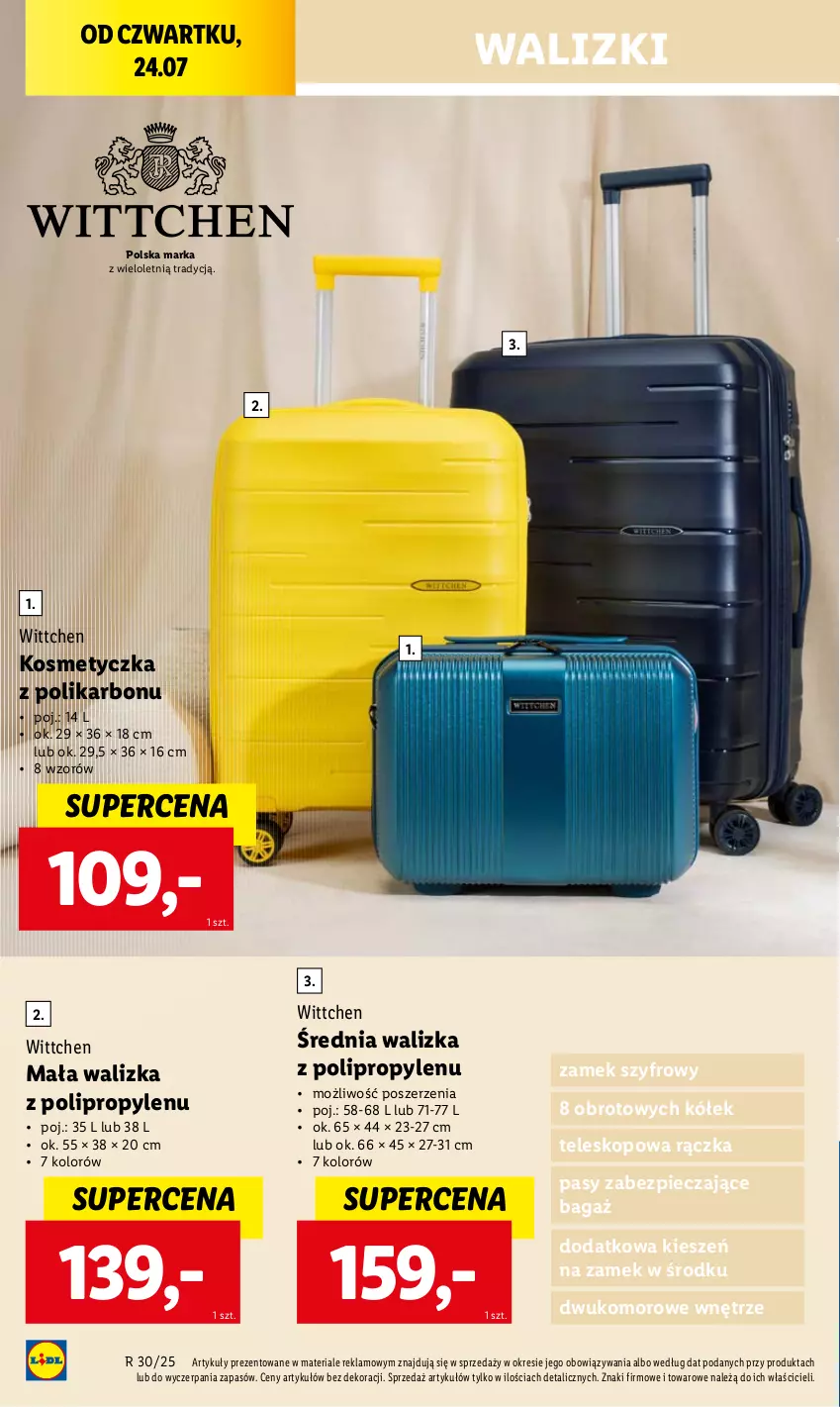 Gazetka promocyjna Lidl - GAZETKA - ważna 24.07 do 26.07.2025 - strona 16 - produkty: Kosmetyczka, Piec, Teleskop, Walizka, Wittchen