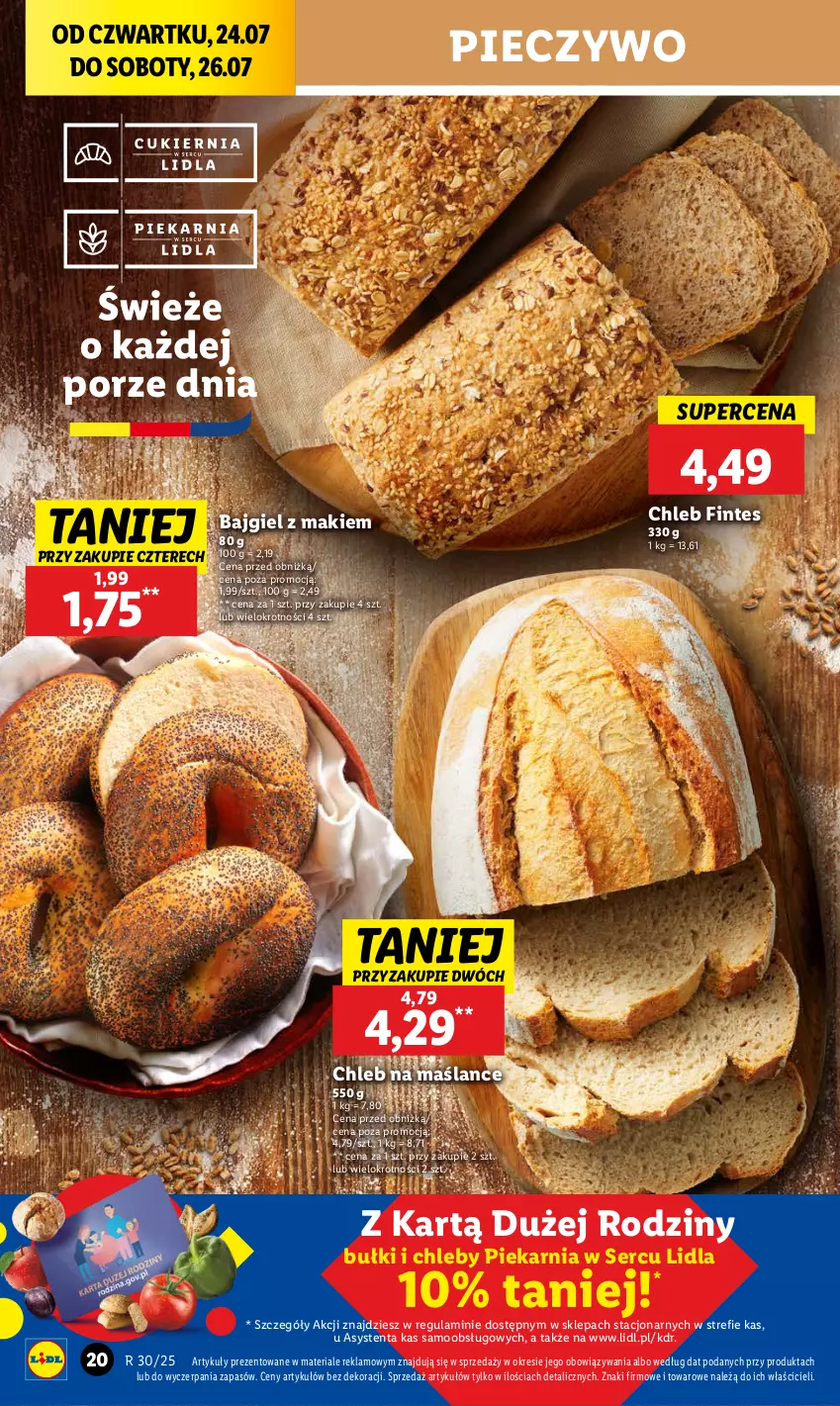 Gazetka promocyjna Lidl - GAZETKA - ważna 24.07 do 26.07.2025 - strona 24 - produkty: Chleb, Piec, Pieczywo, Por, Ser