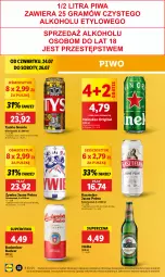 Gazetka promocyjna Lidl - GAZETKA - Gazetka - ważna od 26.07 do 26.07.2025 - strona 40 - produkty: Piwo, Ser, Gin, Gra, Kasztelan, Heineken, Tyskie