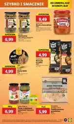 Gazetka promocyjna Lidl - GAZETKA - Gazetka - ważna od 26.07 do 26.07.2025 - strona 49 - produkty: Kurczak, Warzywa, Sos, Ser, Korniszony, Tortilla, Bułeczki, Pesto, Pudliszki, Grill, Klopsiki