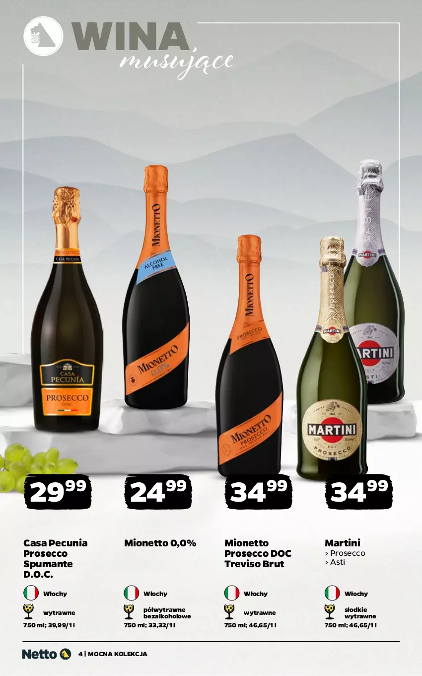Gazetka promocyjna Netto - Alkohole - Mocne - ważna 16.02 do 28.02.2026 - strona 4 - produkty: Martini, Mionetto, Mus, Prosecco, Puma