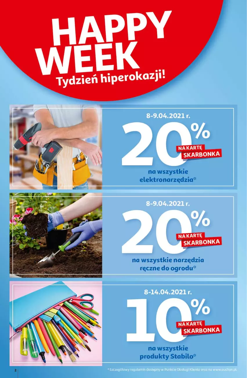 Gazetka promocyjna Auchan - Królestwo majsterkowicza Hipermarkety - ważna 08.04 do 14.04.2021 - strona 2