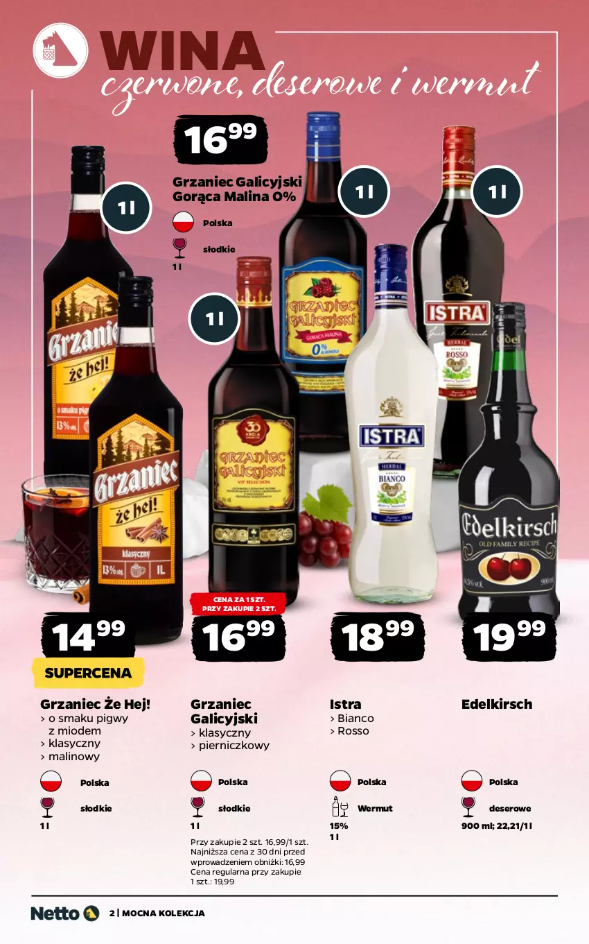 Gazetka promocyjna Netto - Alkohole - Mocne - ważna 05.01 do 17.01.2026 - strona 2 - produkty: Deser, Grzaniec Galicyjski, Ser