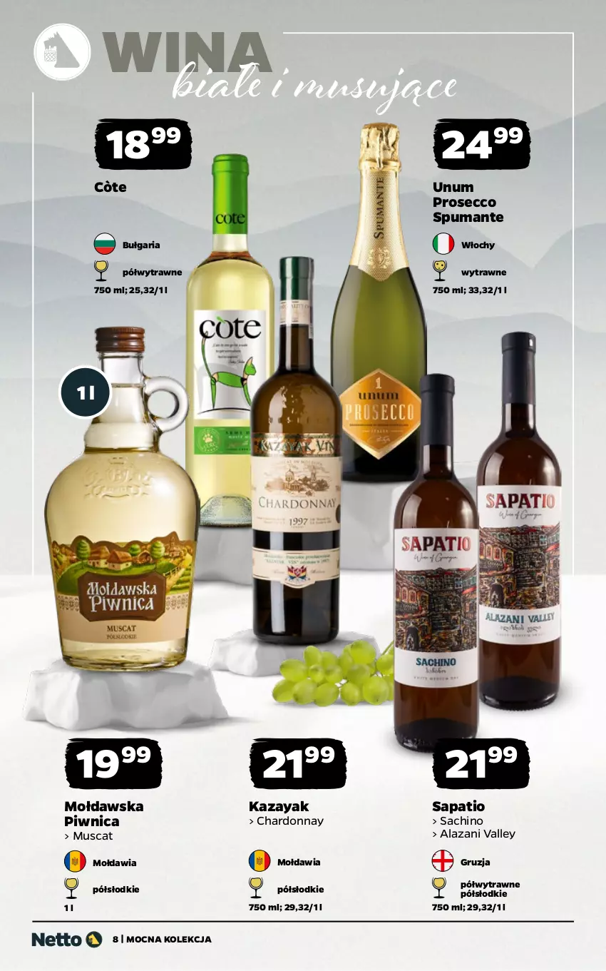 Gazetka promocyjna Netto - Alkohole - Mocne - ważna 05.01 do 17.01.2026 - strona 8 - produkty: Chardonnay, Mus, Prosecco, Puma
