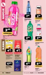 Gazetka promocyjna Netto - Od Czwartku - Gazetka - ważna od 18.06 do 18.06.2025 - strona 14 - produkty: Tchibo, Top, Lemoniada, Ice tea, Kawa mielona, Kawa, Napoje, Lipton, Woda gazowana, Oshee, Cappuccino, Wosana, Arbuz, Woda, Mango, Napój, Cisowianka, Mięta, Magnez